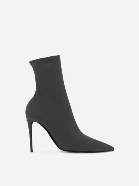 Stretch jersey ankle boots