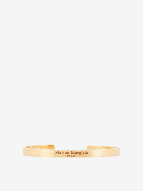 Maison Margiela Logo engraved gold-plated cuff