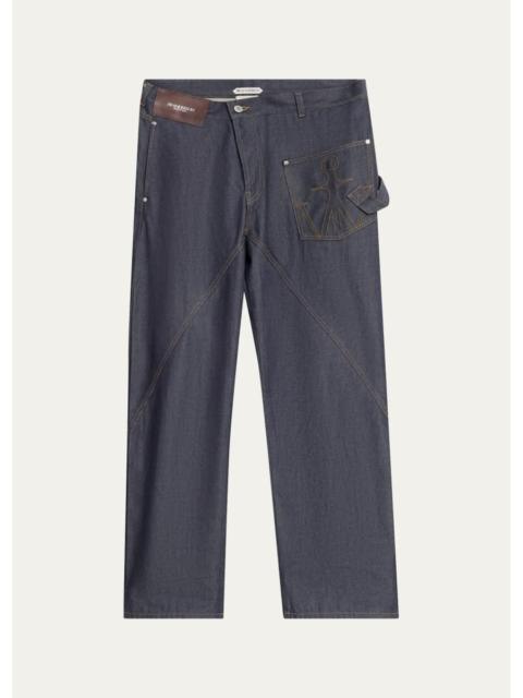 JW Anderson Turn-Up-Cuff Workwear Jeans