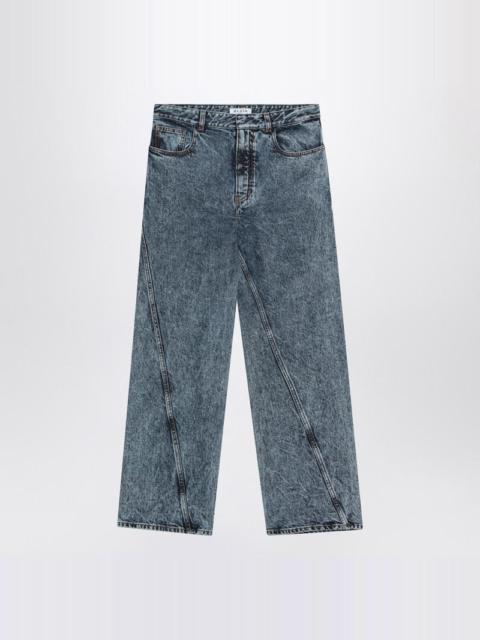 Alaïa Alaïa Twisted Stonewashed Denim Jeans