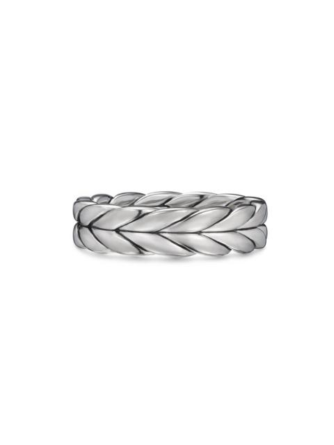 DAVID YURMAN Men's Chevron Band Ring in Sterling Silver, 6mm - Sterling Silver