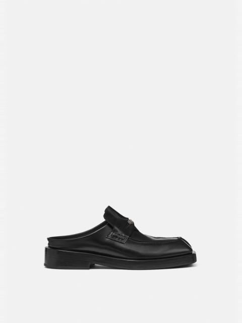 VERSACE Squared Loafer Mules