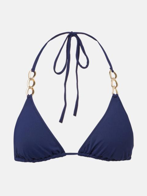 MELISSA ODABASH Gorda embellished bikini top