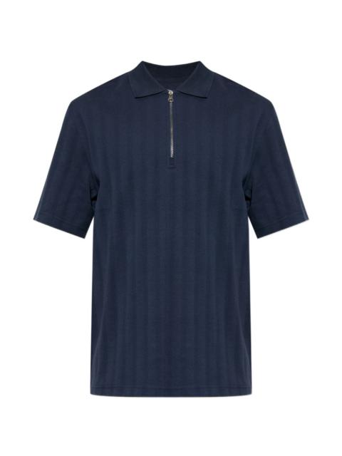 SAMSØE SAMSØE zip cotton polo shirt