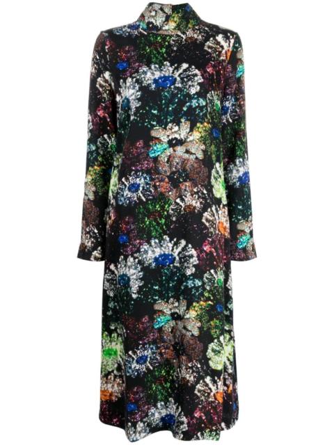 STINE GOYA Mille satin midi dress