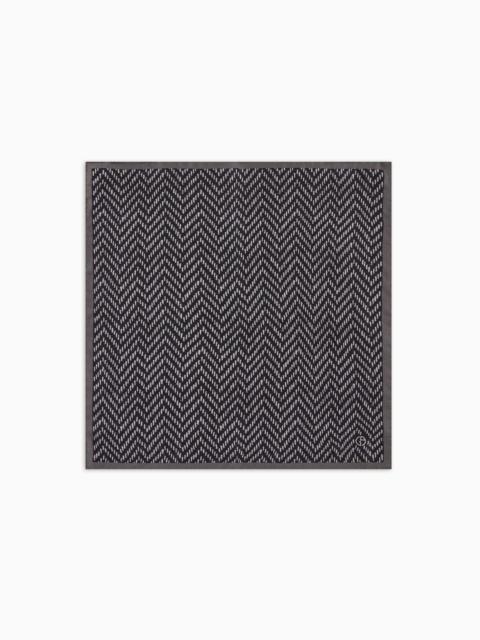 GIORGIO ARMANI ASV printed silk pocket square