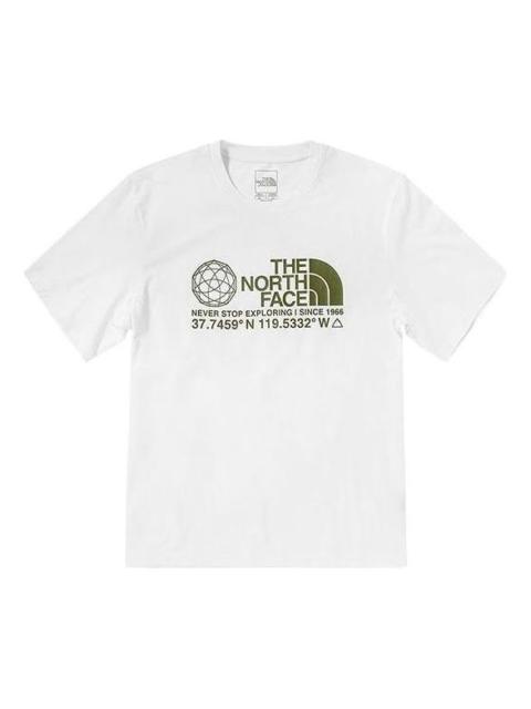 THE NORTH FACE Woodcut Dome T-Shirt 'White' NF0A5JZ8-FN4
