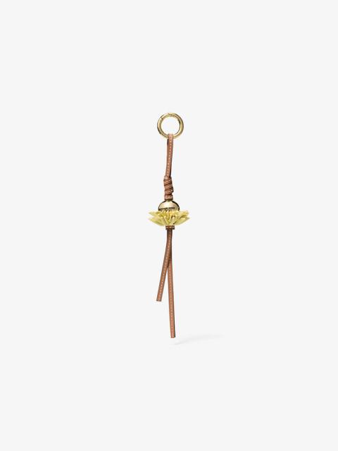MICHAEL KORS Leather Flower Bag Charm