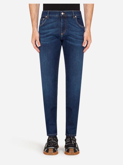 Dolce & Gabbana Washed blue skinny stretch jeans