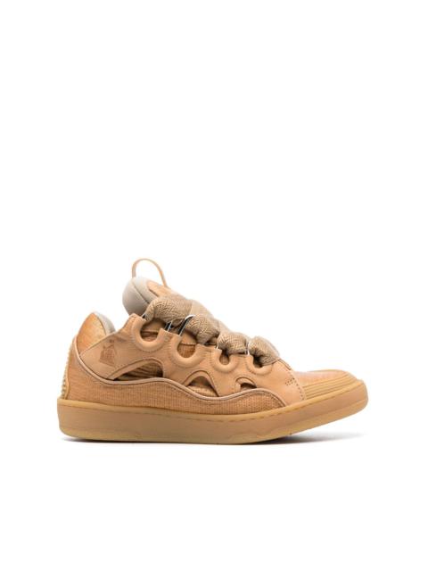 Curb leather sneakers