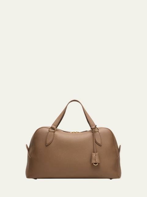 Loro Piana Needle Medium Fine Grain Leather Shoulder Bag