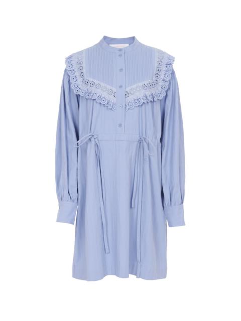 See by Chloé EMBELLISHED SHIRT DRESS