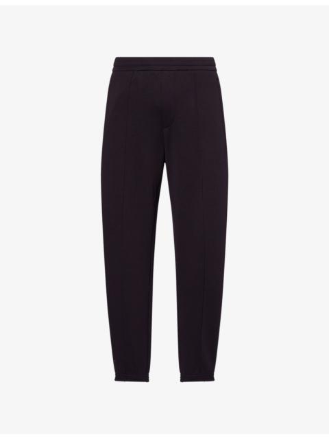 EMPORIO ARMANI Tapered-Leg Relaxed-Fit Stretch-Cotton Blend Jogging Bottoms
