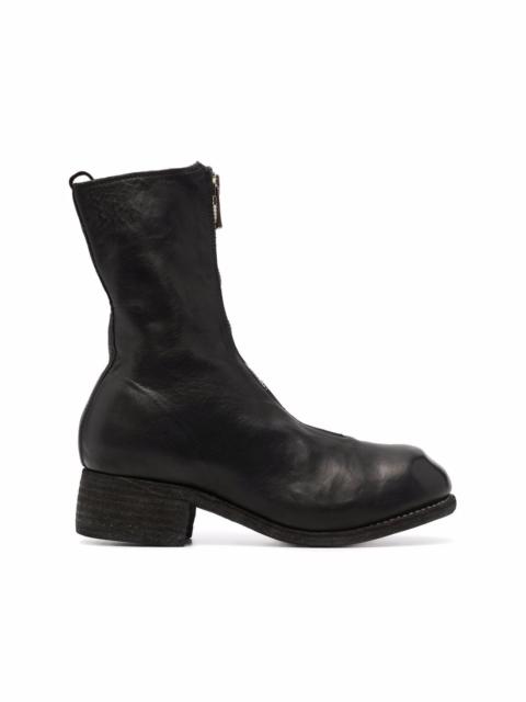 Guidi front zip ankle boots