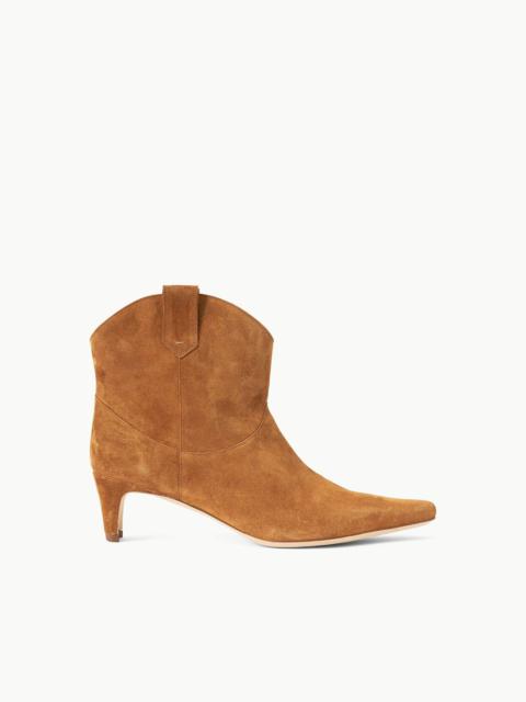 STAUD WESTERN WALLY ANKLE BOOT TAN