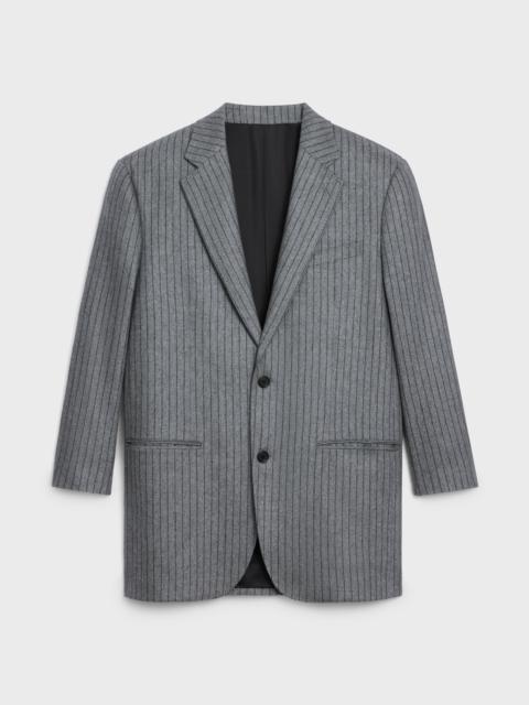 CELINE Tomboy jacket in striped Cashmere