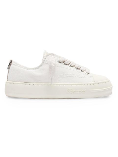 REPRESENT Men's Canvas Platform Low-Top Sneakers - Vintage White