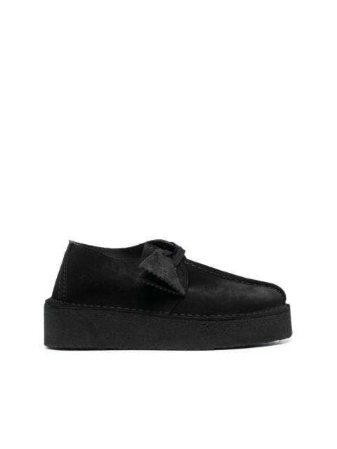 Clarks Originals platform-sole leather sneakers