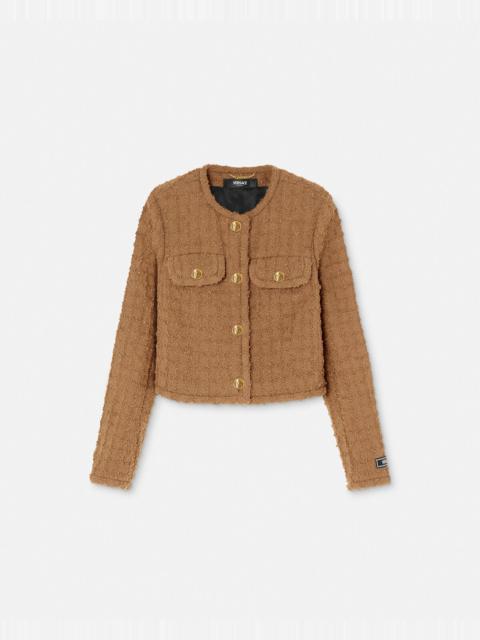 VERSACE Heritage Tweed Cardigan Jacket