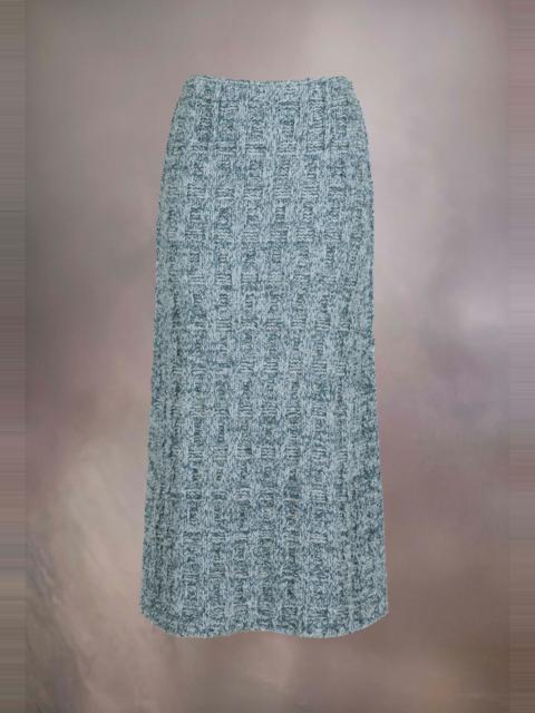 Maison Margiela Denim boucle knit skirt