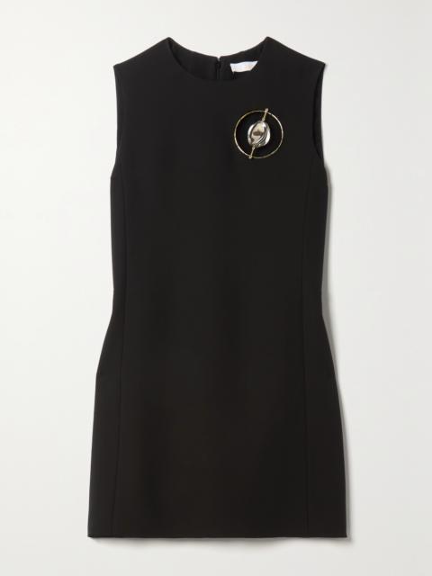 Chloé Embellished Silk-cady Mini Dress