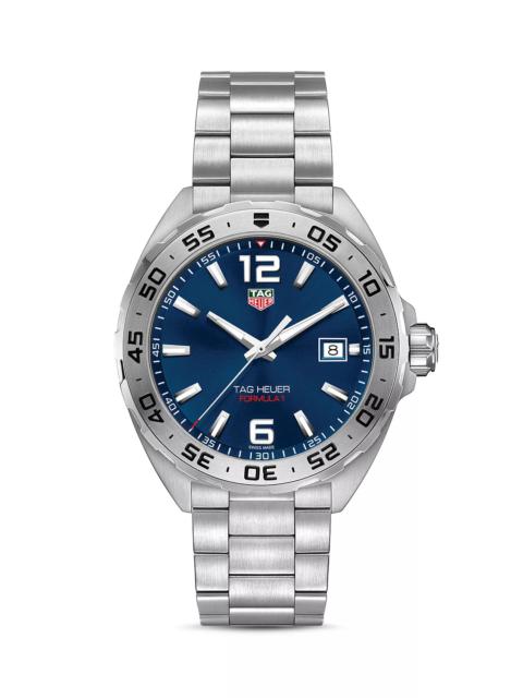 Formula 1 Quartz Men's Blue Steel Watch, 41mm
