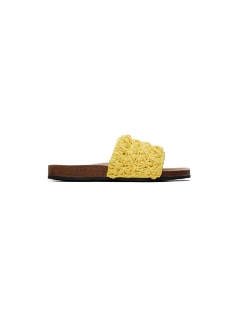 JW Anderson Yellow Popcorn Slides