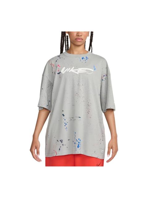 Nike (WMNS) Nike Sportswear Breaking Oversized T-shirt Asia Sizing 'Grey' FZ0284-042