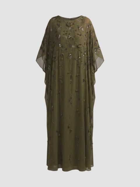 MAC DUGGAL Women's Embellished Trapeze Dress - Olive