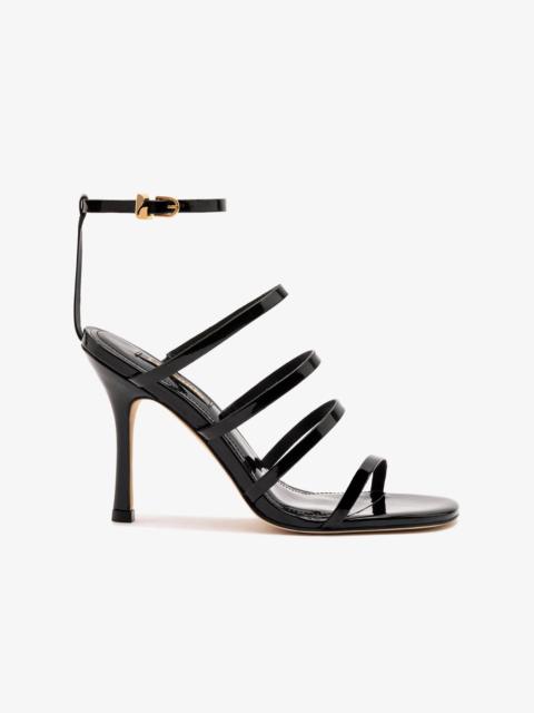 Sasha Sandal In Black Patent Leather