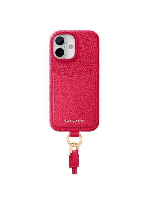 MAISON de SABRÉ card-slot lanyard iPhone 17 case