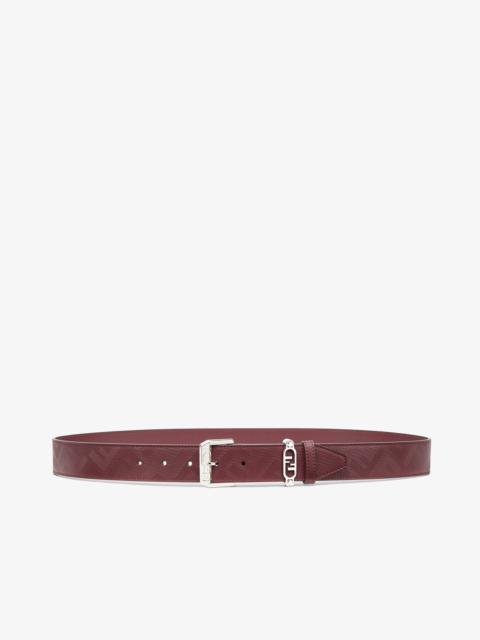 FENDI Burgundy leather belt