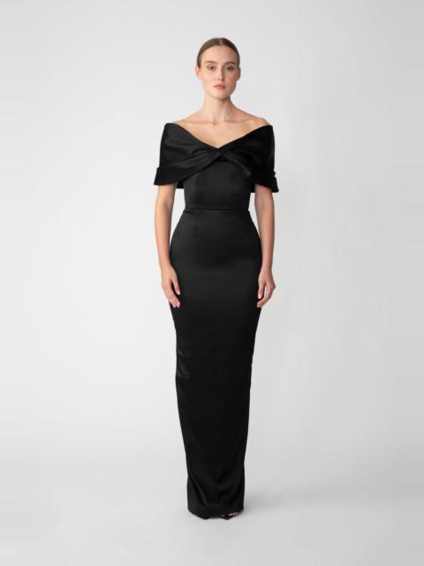 SAU LEE PALOMA SATIN GOWN