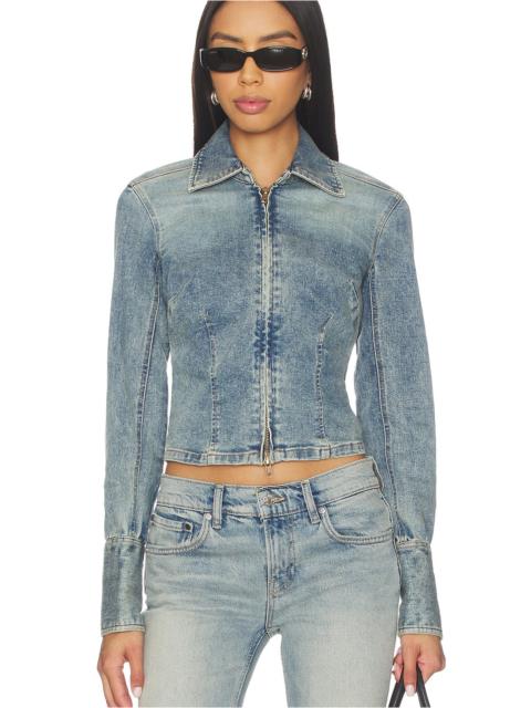 FREE PEOPLE x REVOLVE Sammy Zip Denim Jacket