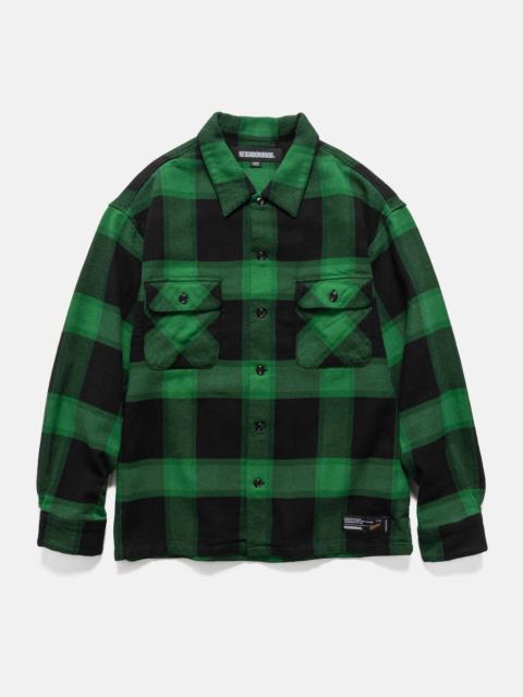 NEIGHBORHOOD Buffalo Check Shirt LS Green