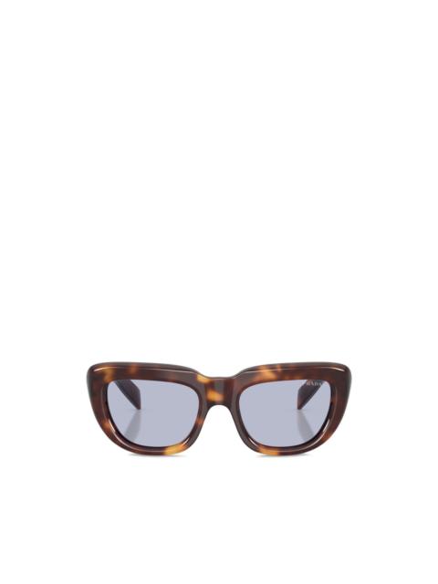 Prada tortoiseshell-effect rectangle-frame sunglasses