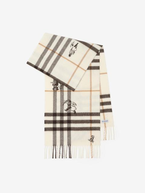 Burberry Check Mates Cashmere Scarf