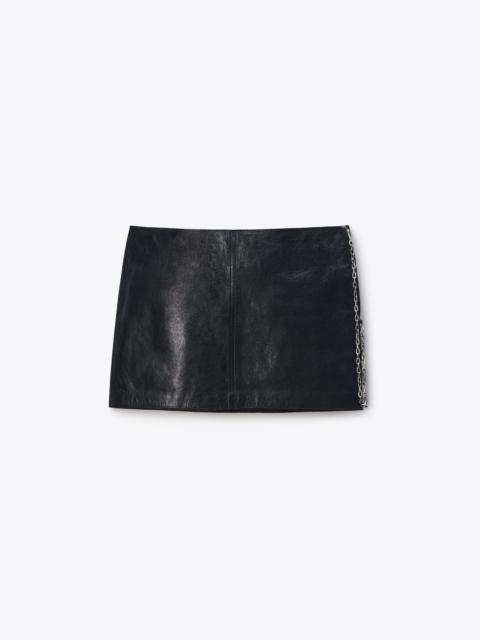 Alexander Wang Low-Rise Miniskirt Leather