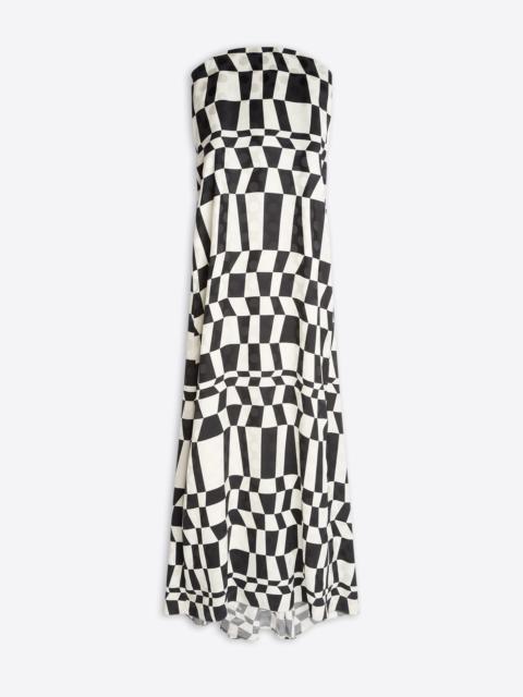 Dries Van Noten JACQUARD BUSTIER DRESS