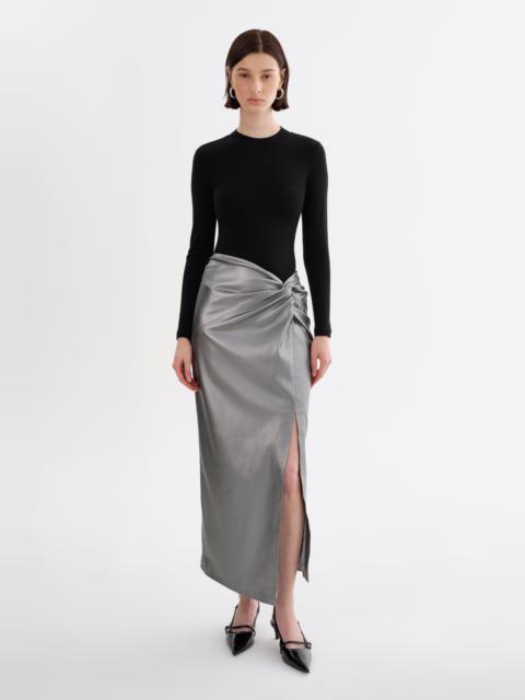 LAMARQUE EILEEN | Faux Leather Maxi Skirt