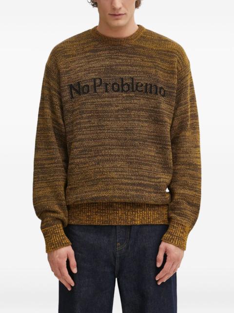 No Problemo crew-neck logo-detail sweater