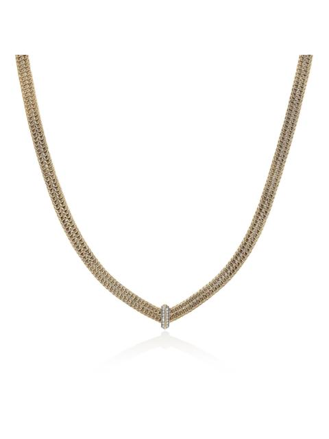 JOHN HARDY Icon Link Necklace, Gold, Diamonds, 6MM