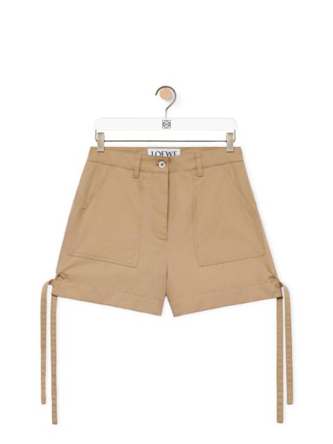 Loewe Workwear shorts in cotton and silk