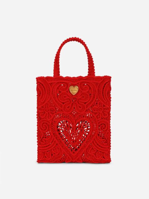 Dolce & Gabbana Small cordonetto lace Beatrice shopper