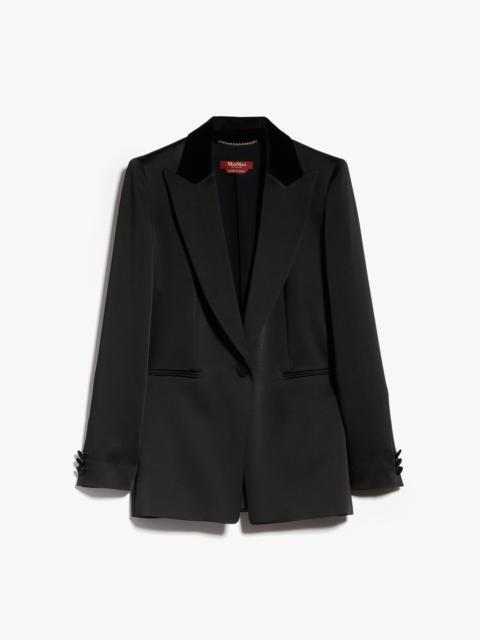 Max Mara ANSELMO Single-breasted envers satin jacket