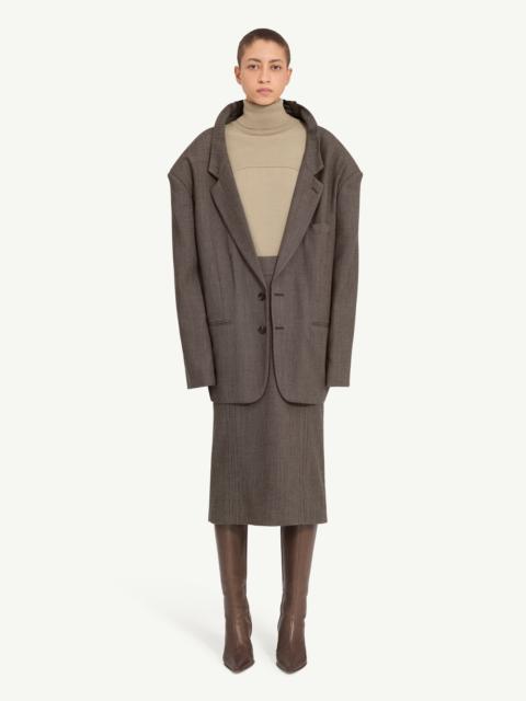 Overized wool blazer