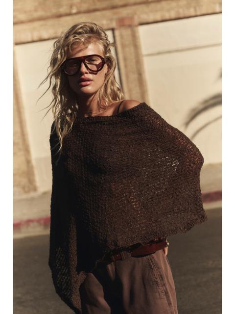 FREE PEOPLE Jade Knit Poncho