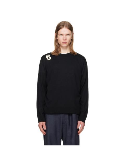MM6 Maison Margiela Black Wool Sweater