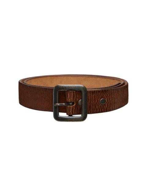 RRL by Ralph Lauren Brown Hand-Burnished Leather Belt