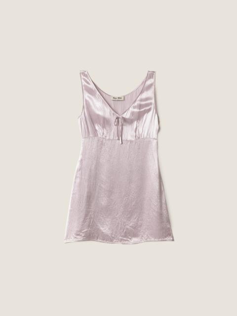 Miu Miu Washed satin dress